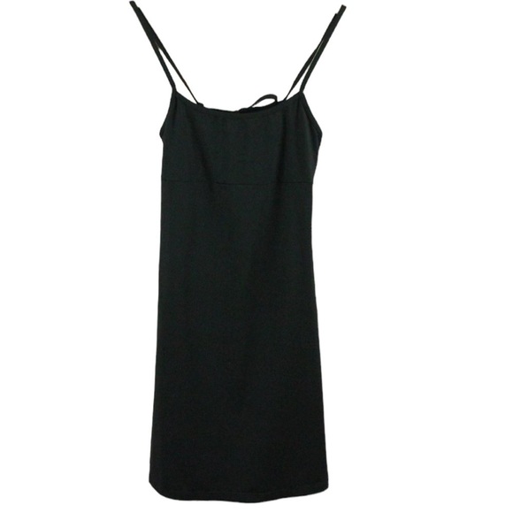 ATHLETA Black Shorebreak Swim Dress adjustable halter straps - Picture 2 of 5